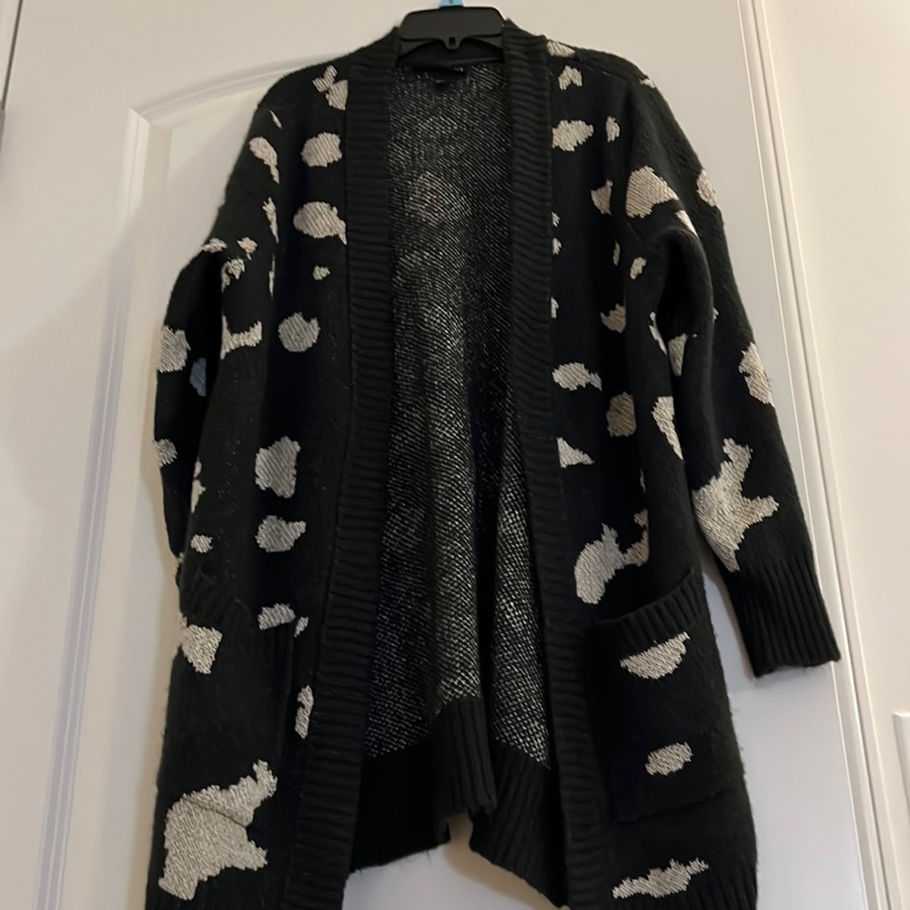 EUC open front cardigan
